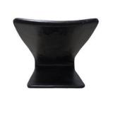 Ready Rocker Black Portable Back Rest Floor Rocker Seat