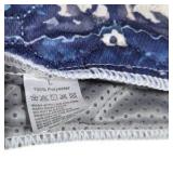 Washable Dog Pee Pad Blue Geometric Print 34" x 36