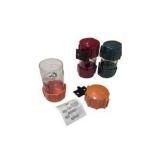 3 Crown Bolt ClearCan Clear Storage Containers Orange Red Green