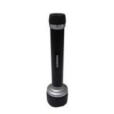 Husky 3 LED Flashlight Black/Silver 3 D Battery Flashlight