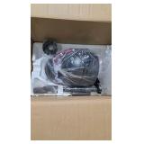 Retail value: $90–$160 IQCSXLQ Ceiling Fan with Light and Remote – Wood Grain Blades – Open Box