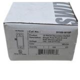10 Pack Decorator Lighted Switches 91160-W10P Single Pole Push-In Side Wired White Sealed Box