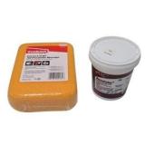 TEC AccuColor Bright White Unsanded Grout 1 lb With Goldblatt Extra Large Sponge