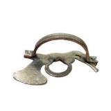 Set of 12 Brass Tone Musical Instrument Napkin Rings With 2 Round Containers