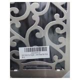 Sanycasa Savannah Design Satin Nickel Floor Register Adjustable Damper New