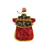 Decorative Asian Style Doll Dress With 3 Painted Eggs