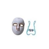 SDKWDH LED Light Therapy Face Mask w/ Blue Neck and Shoulder Roller Massager