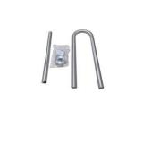 Mixed Bathroom Hardware Lot Korky Toilet Seal Shower Hose Tub Spout Grab Bar and Shower Caddy and Bathtub Safety Grab Bar Rail With Mounting Hardware