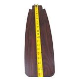 Retail value: $90–$160 IQCSXLQ Ceiling Fan with Light and Remote – Wood Grain Blades – Open Box