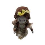 Lot of 5 Small Collectible Dolls – Porcelain Dolls, Victorian Style & Ice Skater Ornament