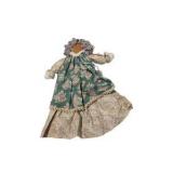Lot of Cloth Folk Art Dolls – Amish Style, Handmade Fabric Dolls & Large White Lace Doll