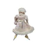 Lot of 5 Small Collectible Dolls – Porcelain Dolls, Victorian Style & Ice Skater Ornament