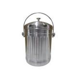 Stainless Steel Countertop Compost Bin with Filters & SuperBio 1.6 Gal Compostable Bags
