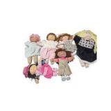 Large Lot Vintage Cabbage Patch Kids Style Dolls, Mattel Hasbro Xavier Roberts, Assorted Cloth Dolls