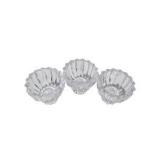 Decorative Crystal Bowls, WMF Silverplate Pierced Bowl & Glass Votive Holders