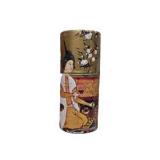 Decorative Match Holder Set With Round Tray, 4 Match Tubes & Small Wood Box