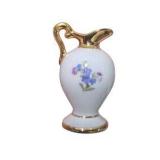 Vintage Style Decorative Collectibles Lot – Porcelain Figurines, Glass Boxes, Fan, Vase, Dish & More