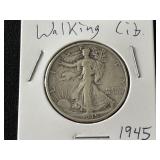 1945-D Walking Liberty Half Dollar