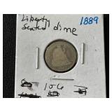1889 Liberty Seated Dime