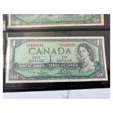 1954 Canada $1 Dollar Bills