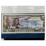 2017 A Green Seal $2 Dollar Note Biden/Harris