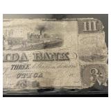 Oneida Bank $3 Dollar Bill Utica