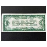 1928 A Blue Seal $1 Dollar Silver Certificate "Funnyback"