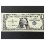 1957 Blue Seal $1 Dollar Silver Certificate Uncirculated