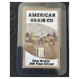 4 - 1 Grain .999 Fine Silver Bars