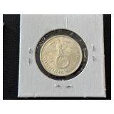 1937 Third Reich Silver 2 Reichsmark