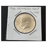 1966 Franklin 40% Silver Half Dollar