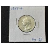 1952-S Washington Quarter