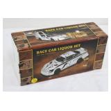 Race Car Liquor Set With Decanter & 4 Shot Glasses