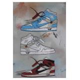Air Jordan Sneaker Art Canvas