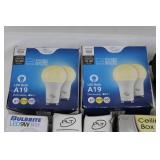 Mixed Lot Ceiling Fan Boxes, Wall Plates & LED Bulbs