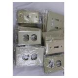 Mixed Lot Ceiling Fan Boxes, Wall Plates & LED Bulbs