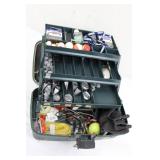 Plano Three-Tray Tackle Box With Assorted Fishing Tackle