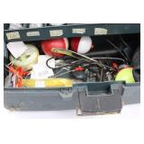 Plano Three-Tray Tackle Box With Assorted Fishing Tackle