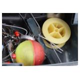 Plano Three-Tray Tackle Box With Assorted Fishing Tackle