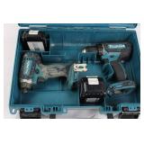 Makita 18v Cordless Drill & Impact Driver Kit With Case