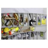 Assorted Fishing Lures & Tackle Box