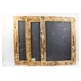 Rustic Framed Chalkboard Set (Lot of 3)