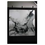 Abstract Black & White Canvas Wall Art 40" X 41"