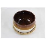 Ceramic Soup Tureen With Lid, Ladle & Trivet