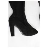 Black Knee High Boots Size 7.5 W
