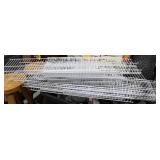 White Wire Shelf Panels Mixed Lot