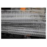 White Wire Shelf Panels Mixed Lot