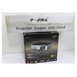 Keystone Rd-806 LED Projector With P-jing Screen Stand