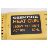 Seekone Sdl-2816 1800w Heat Gun Kit With 5 Attachments & Manual