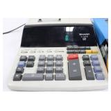 Sharp El-1197pi & Casio Hr-100tm Plus Printing Calculator Mixed Lot (opened one was tested)